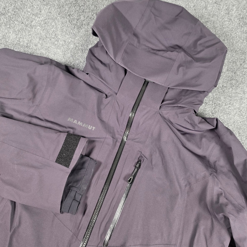 Mammut Ayako Pro HS Hardshell Jacket Men L Black Drytech Waterproof Coat